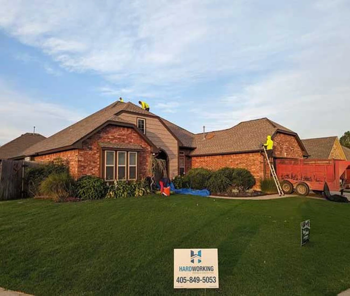 Residential roof installation